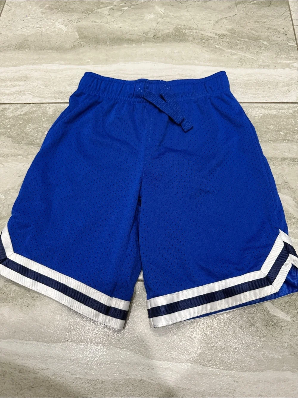 OshKosh B'gosh Royal Blue Athletic Mesh Shorts with White Trim